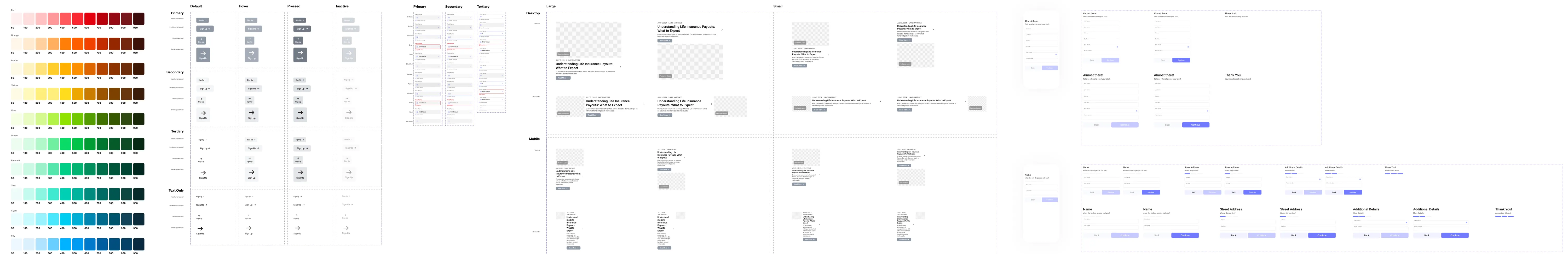 The WIMG design system: color scales and button states