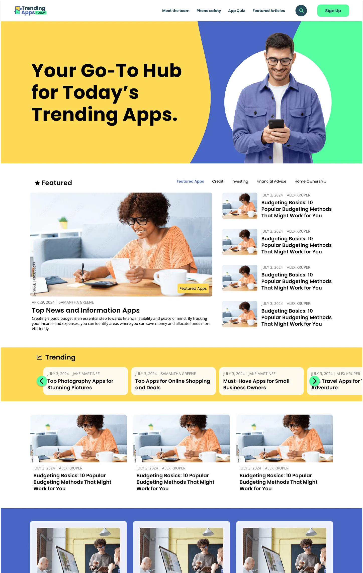 Desktop landing page 1