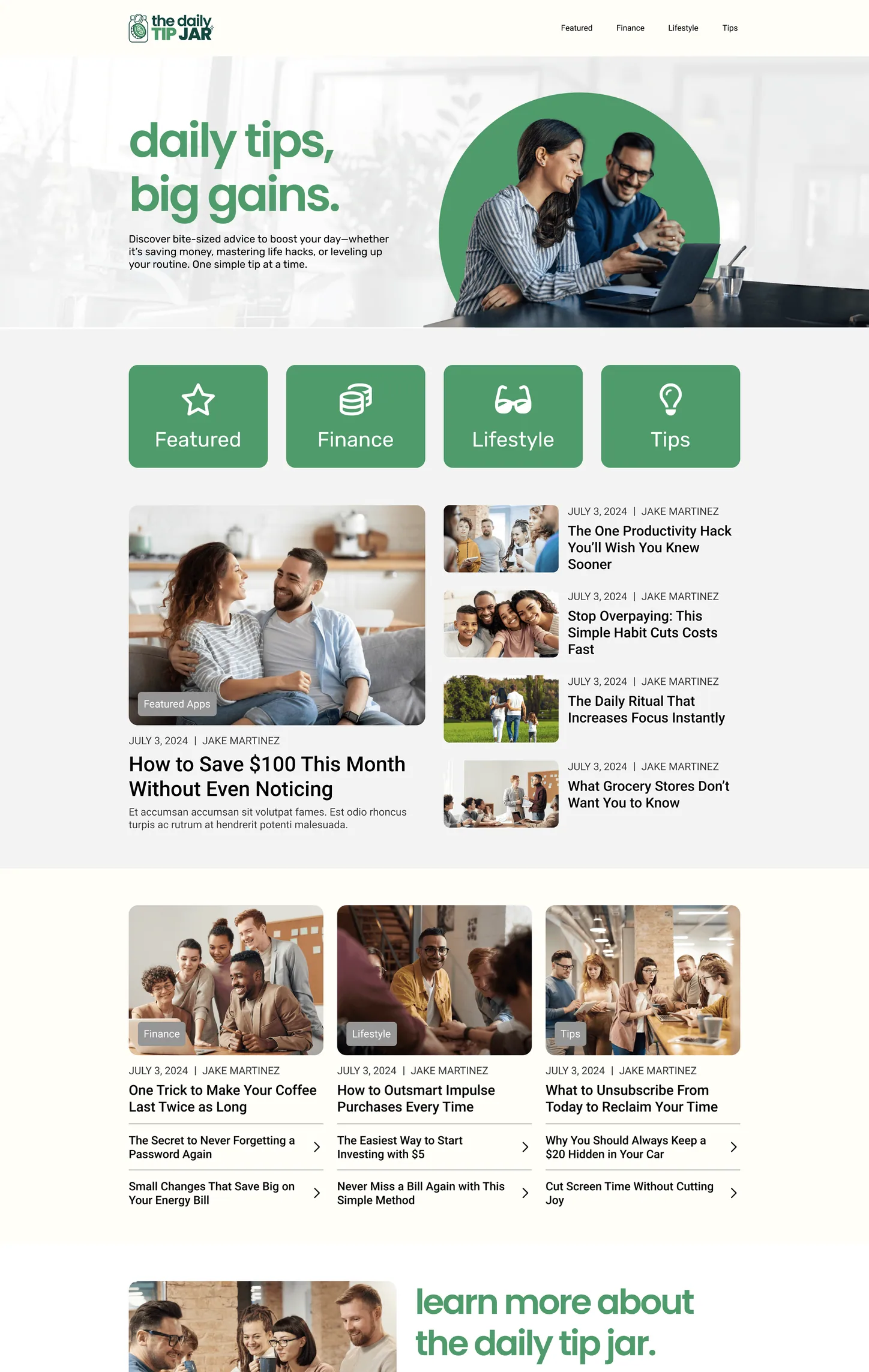 Desktop landing page 8