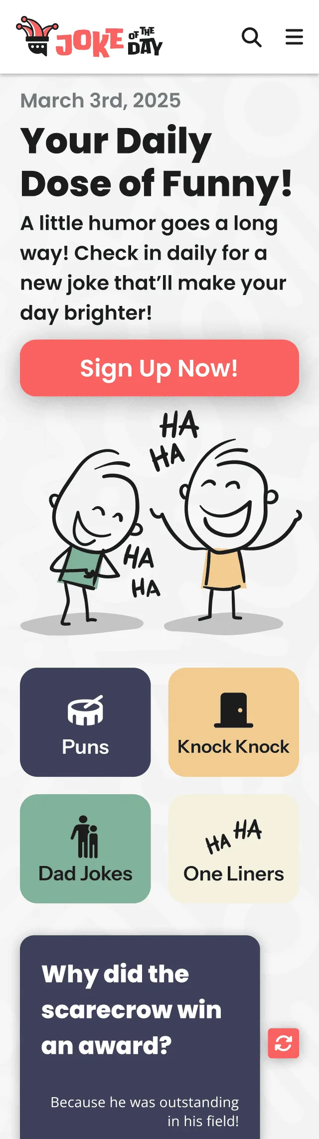 Mobile landing page 3