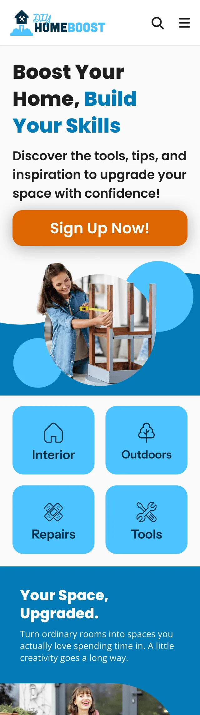 Mobile landing page 4