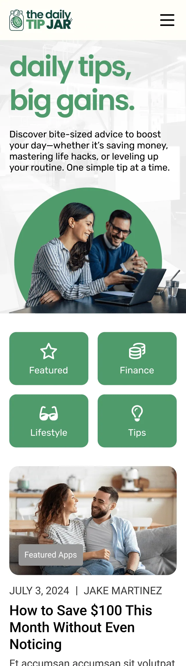 Mobile landing page 8
